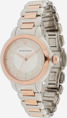 Emporio Armani Zegarek analogowy w kolorze srebrny: przód