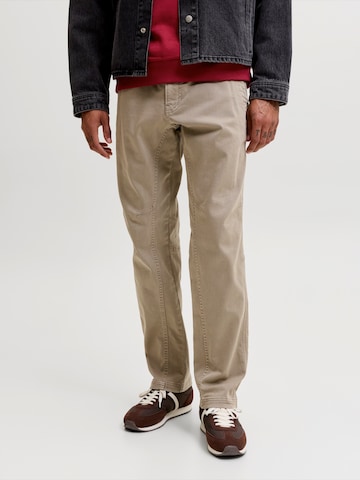 JACK & JONES Loosefit Broek 'JPSTKane Dover' in Beige: voorkant