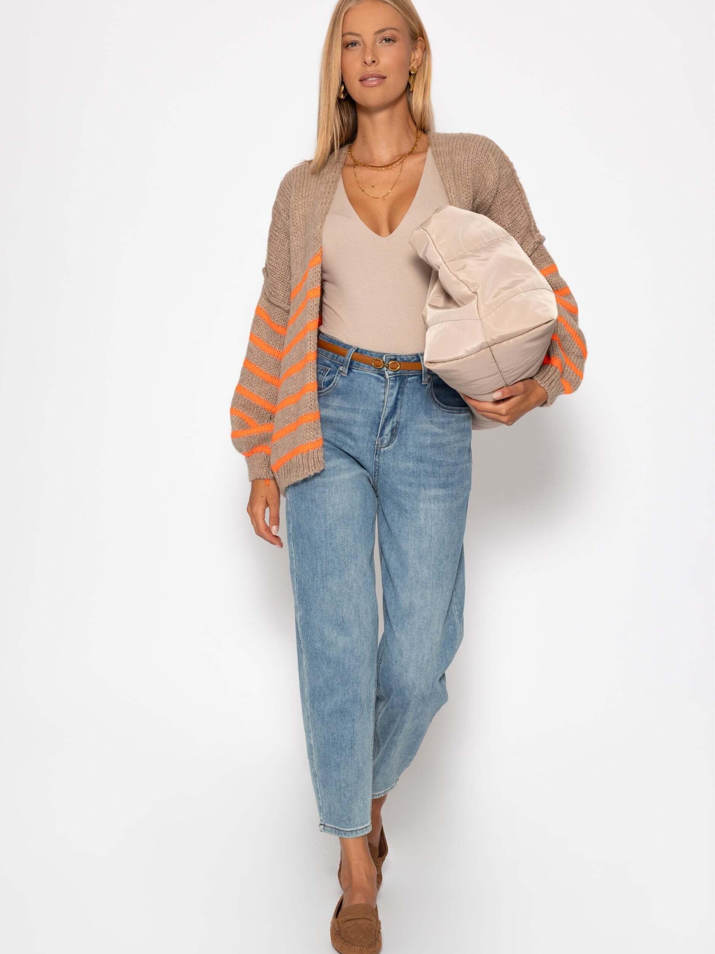 SASSYCLASSY Oversizestrickjacke‌‌ in Beige