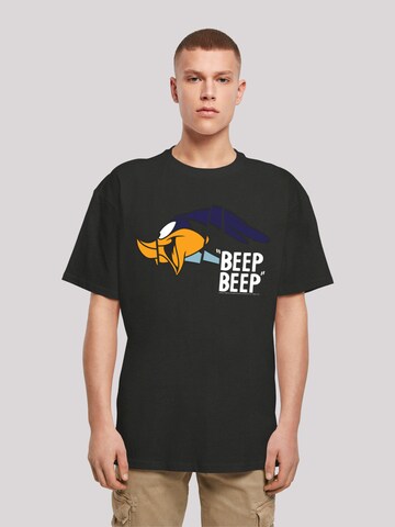 F4NT4STIC T-Shirt 'Looney Tunes ' in Schwarz: Vorderseite