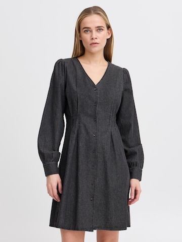 ICHI Dress 'IHARCHER' in Black: front