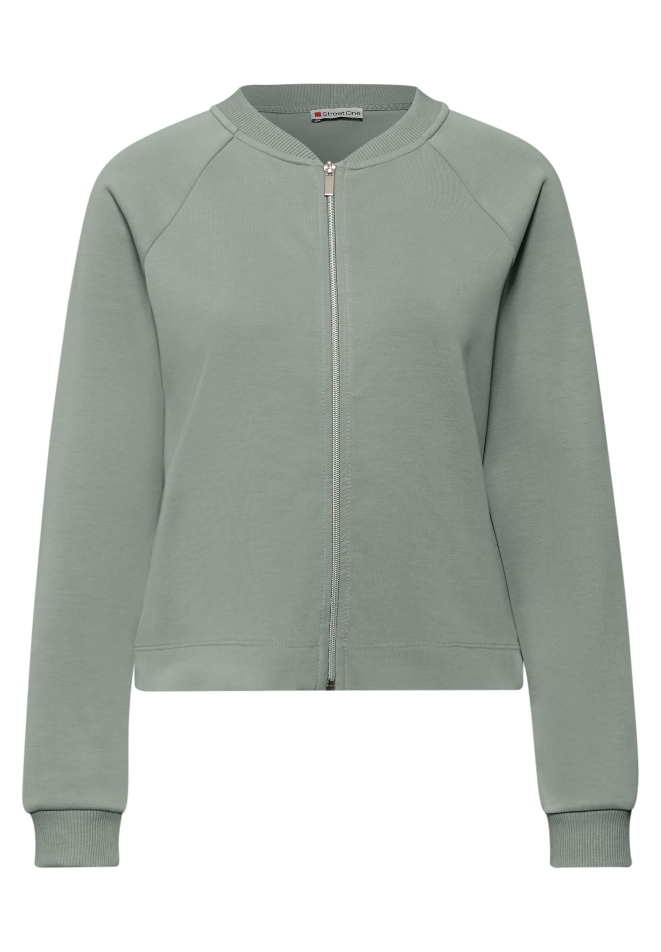 STREET ONE Strickjacke in Grün: Vorderseite