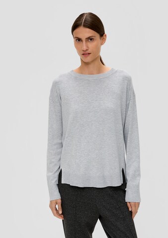 s.Oliver BLACK LABEL Pullover in Grau: Vorderseite