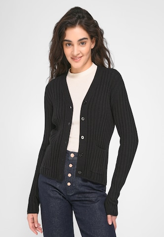 include Knit Cardigan in Black: front