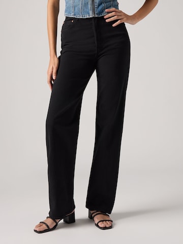 LEVI'S ® Normální Džíny 'Ribcage Full Length' – černá: přední strana