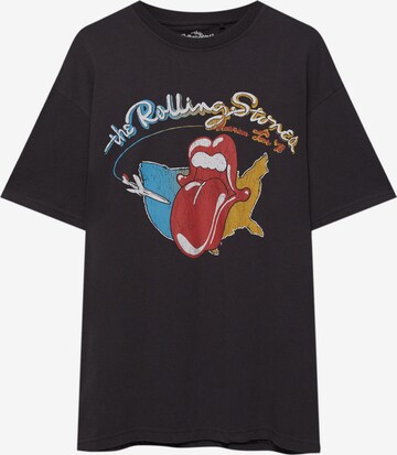 Pull&Bear T-Shirt in Schwarz: predná strana