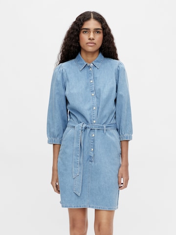 OBJECT Shirt dress 'Norma' in Blue: front