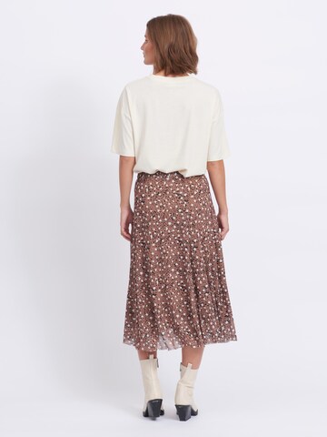 VILA Skirt in Brown