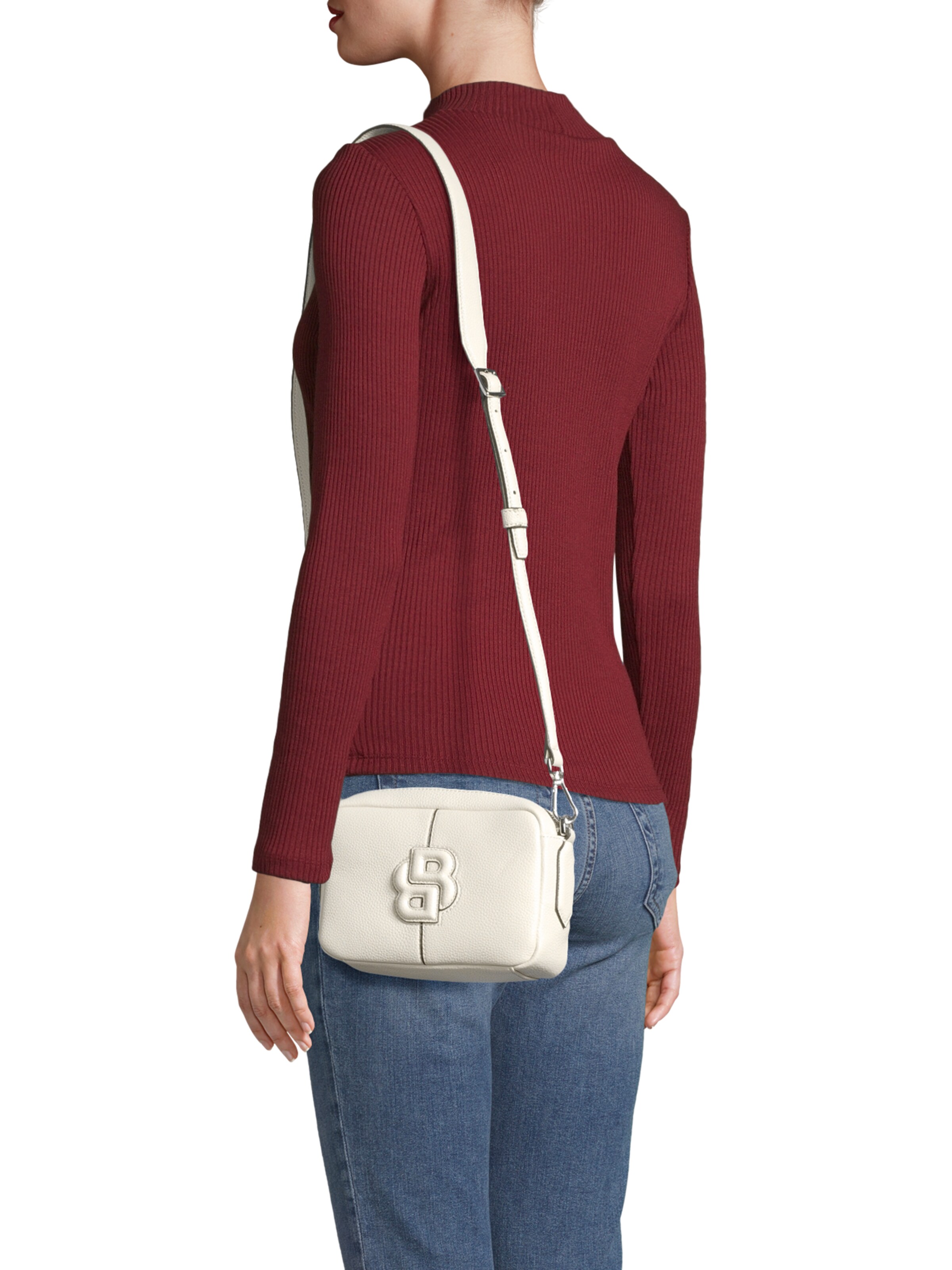 Geantă de umăr 'Anett' de la BOSS pe alb: față