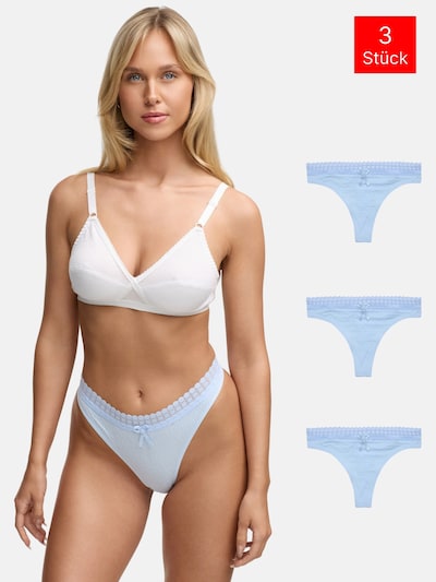 Tazzio Thong '3er Pack F927' in Blue, Item view