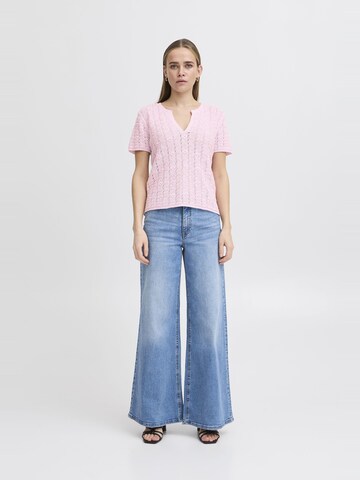 ICHI - Camiseta ' IHDOTTIES ' en rosa