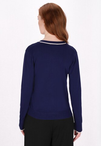 DreiMaster Klassik Gebreid vest in Blauw