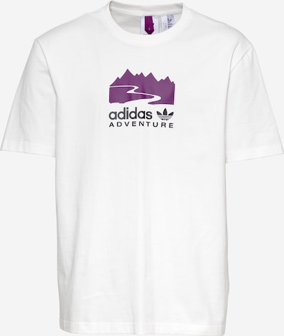 ADIDAS ORIGINALS T-Shirt in helllila / schwarz / weiß, Produktansicht