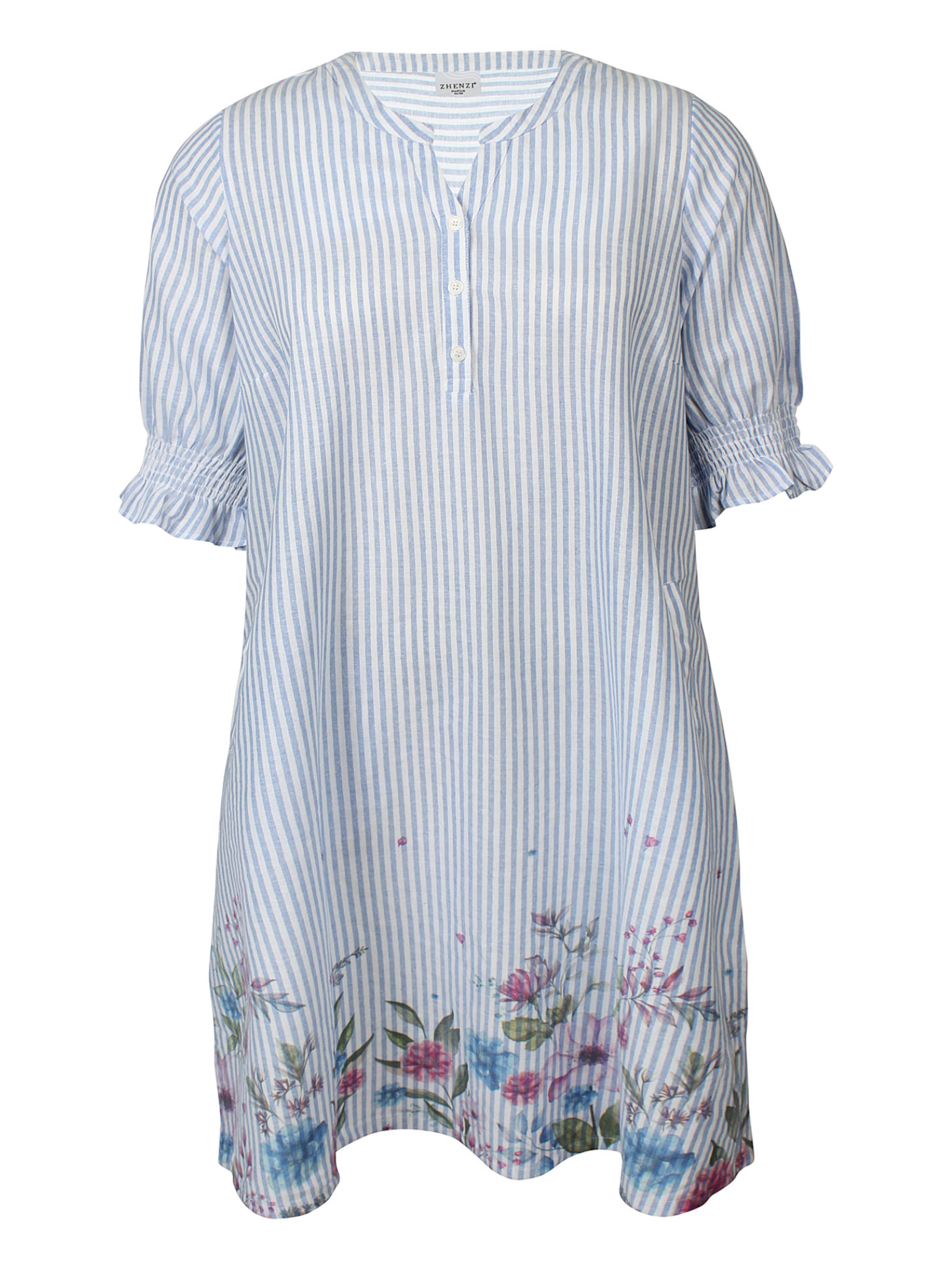 Zhenzi Jurk 'Mabel 1570' in Blauw: voorkant