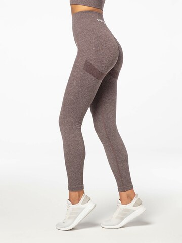 Carpatree Skinny Leggings in Brown