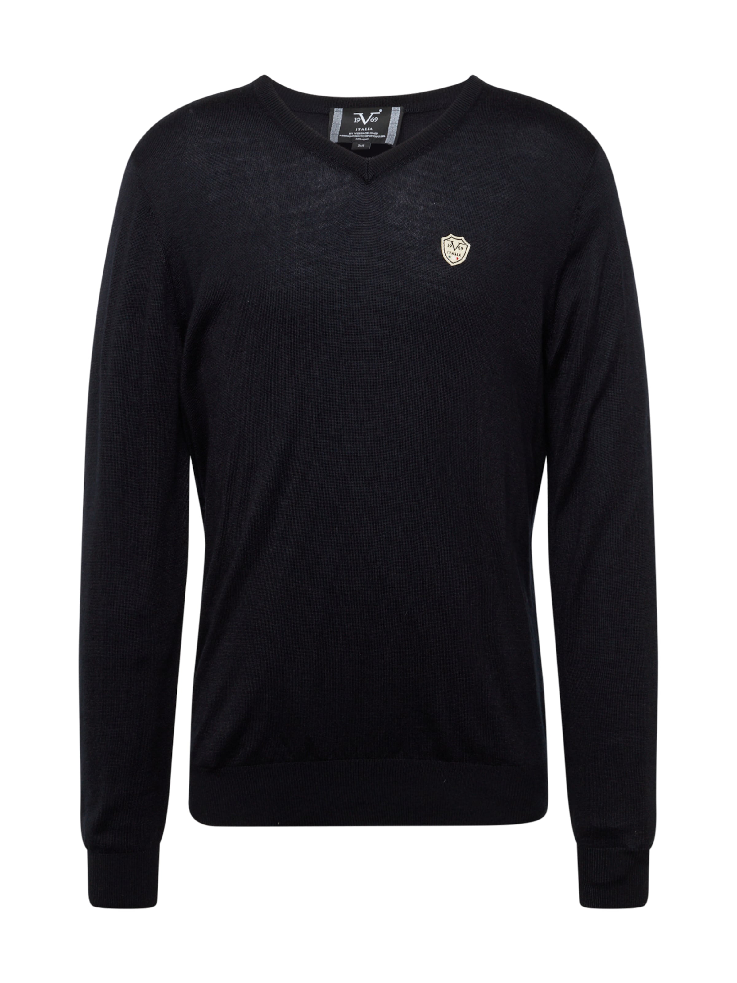 juoda 19V69 ITALIA Megztinis 'ROCCO': priekis