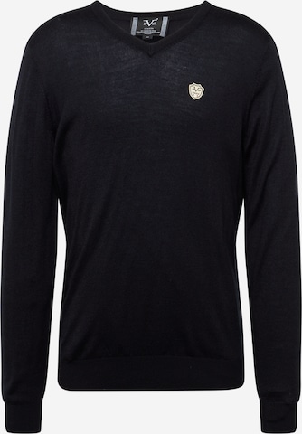 melns 19V69 ITALIA Džemperis 'ROCCO': no priekšpuses