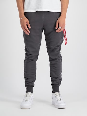 ALPHA INDUSTRIES Tapered Pants 'X-Fit' in Grey: front
