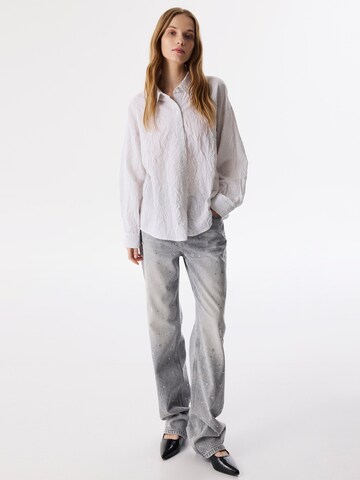 Twist Blouse in Beige