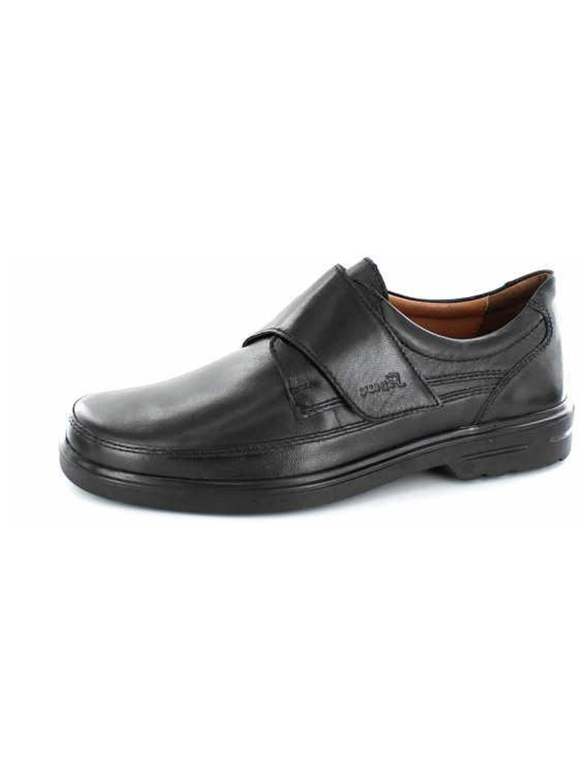 SIOUX - Zapatillas de casa 'Sportlicher Slipper Herren Parsifal Echtleder in schwarz' en negro: frente