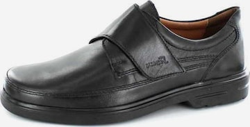 Pantoufle 'Sportlicher Slipper Herren Parsifal Echtleder in schwarz' SIOUX en noir : devant