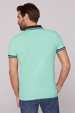 CAMP DAVID Kurzarmpolo mit Sailing Print in Grün