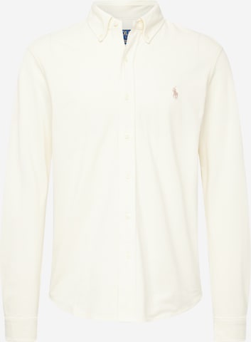 Coupe slim Chemise Polo Ralph Lauren en beige : devant