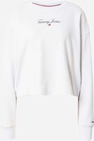 Sweat-shirt Tommy Jeans en blanc : devant