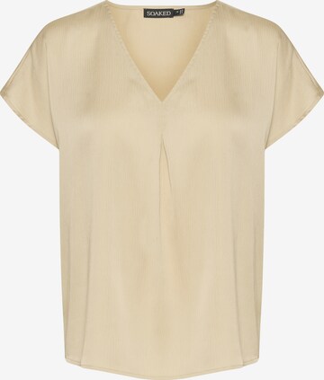 SOAKED IN LUXURY Blouse 'Loana' in Beige: front