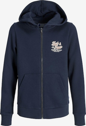 mėlyna Jack & Jones Junior Megztinis be užsegimo 'JJELogo': priekis