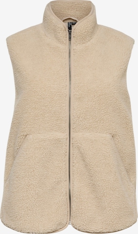 Vero Moda Curve Bodywarmer 'VMJosefine' in Beige: voorkant