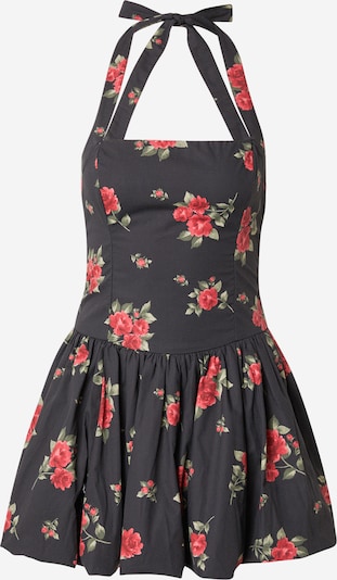 HOLLISTER Haljina u zelena / crvena / crna, Pregled proizvoda