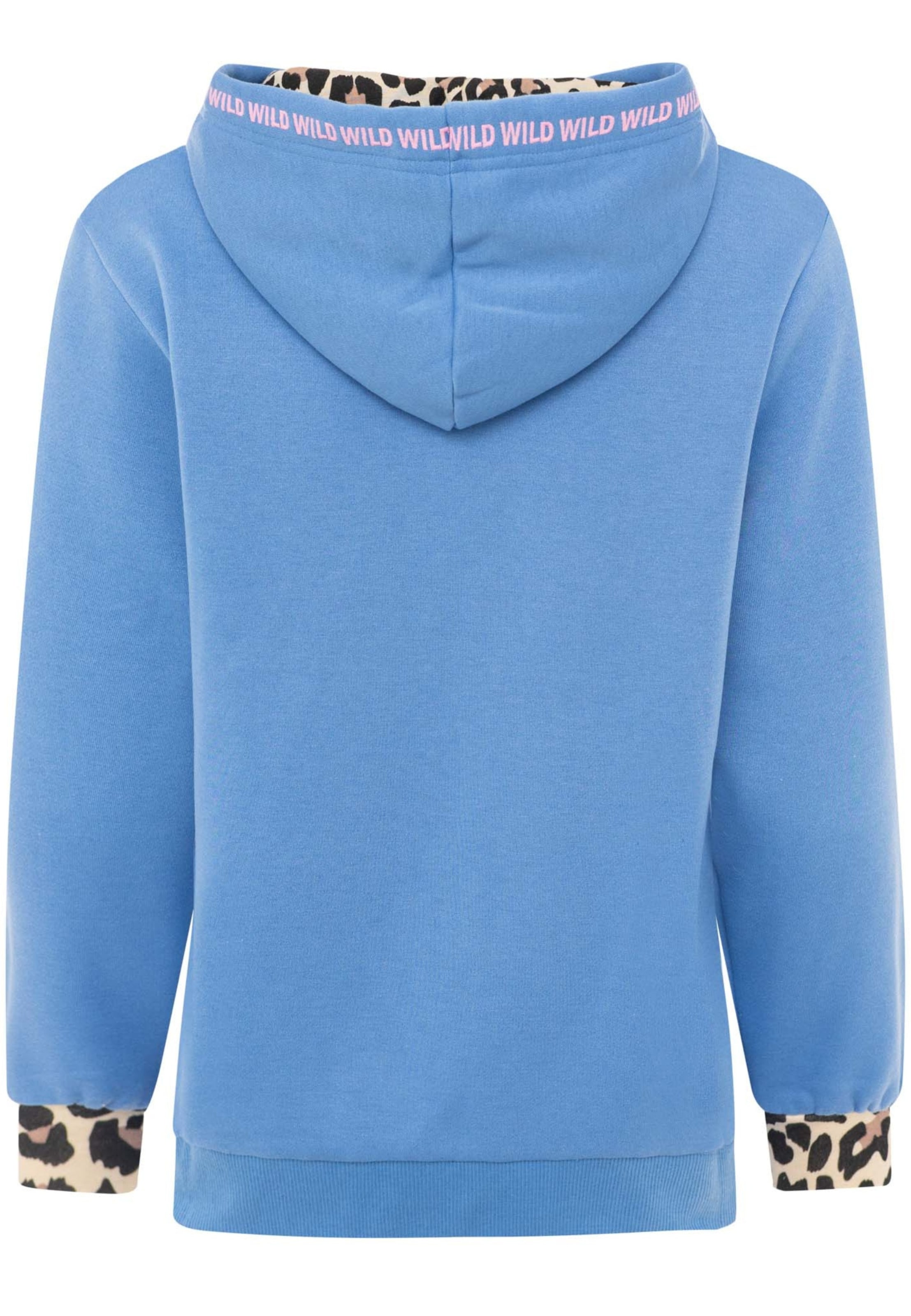 Zwillingsherz Sports sweat jacket in Blue