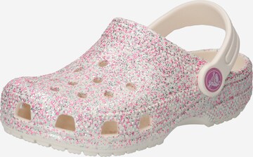 Calzatura aperta di Crocs in beige: frontale