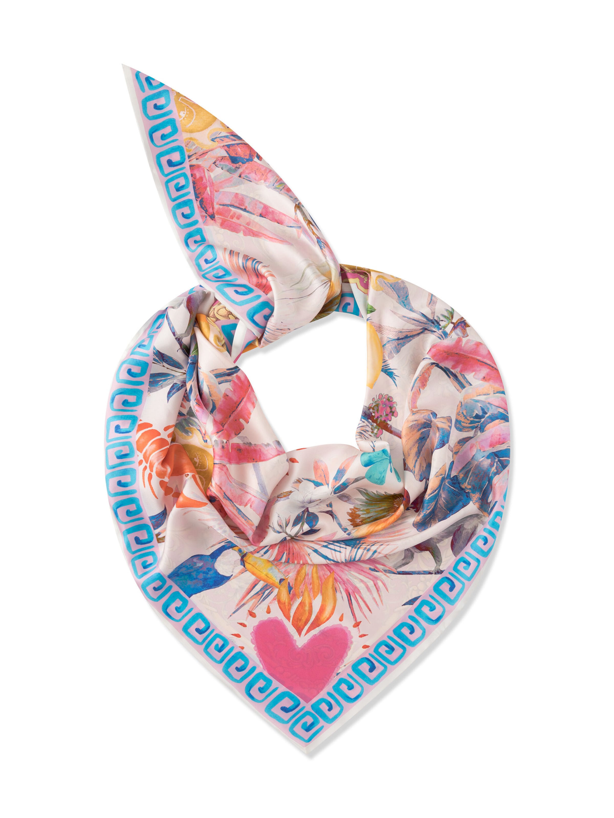 Foulard CODELLO en rose : devant