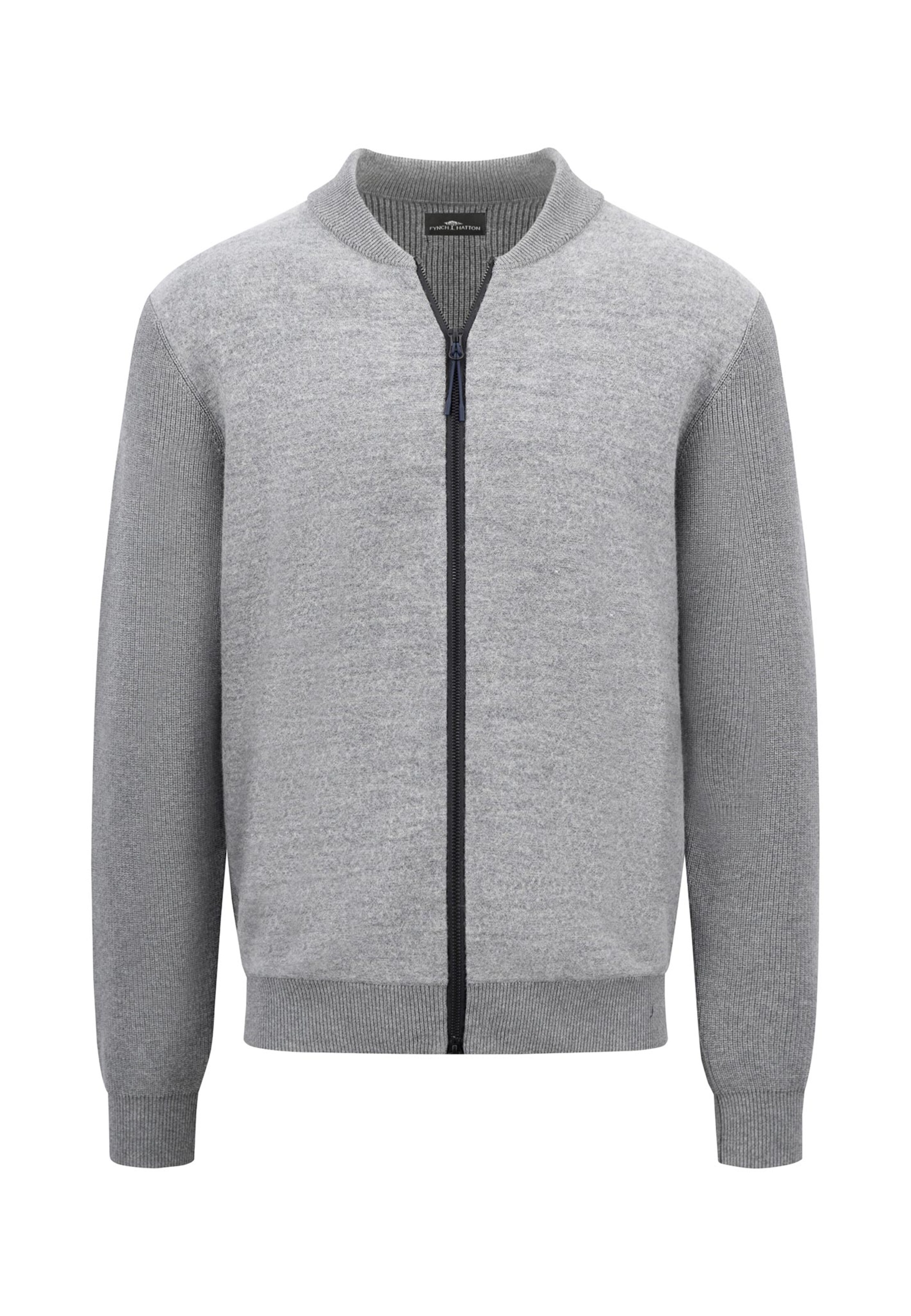 FYNCH-HATTON Strickjacke in Grau: Vorderseite