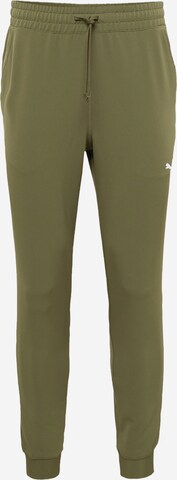 PUMA - regular Pantalón deportivo en verde: frente