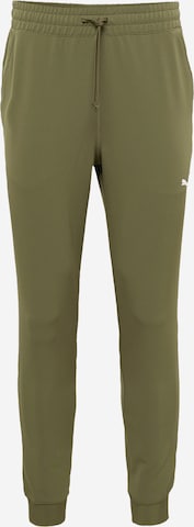 PUMA - Pantalón deportivo en verde: frente