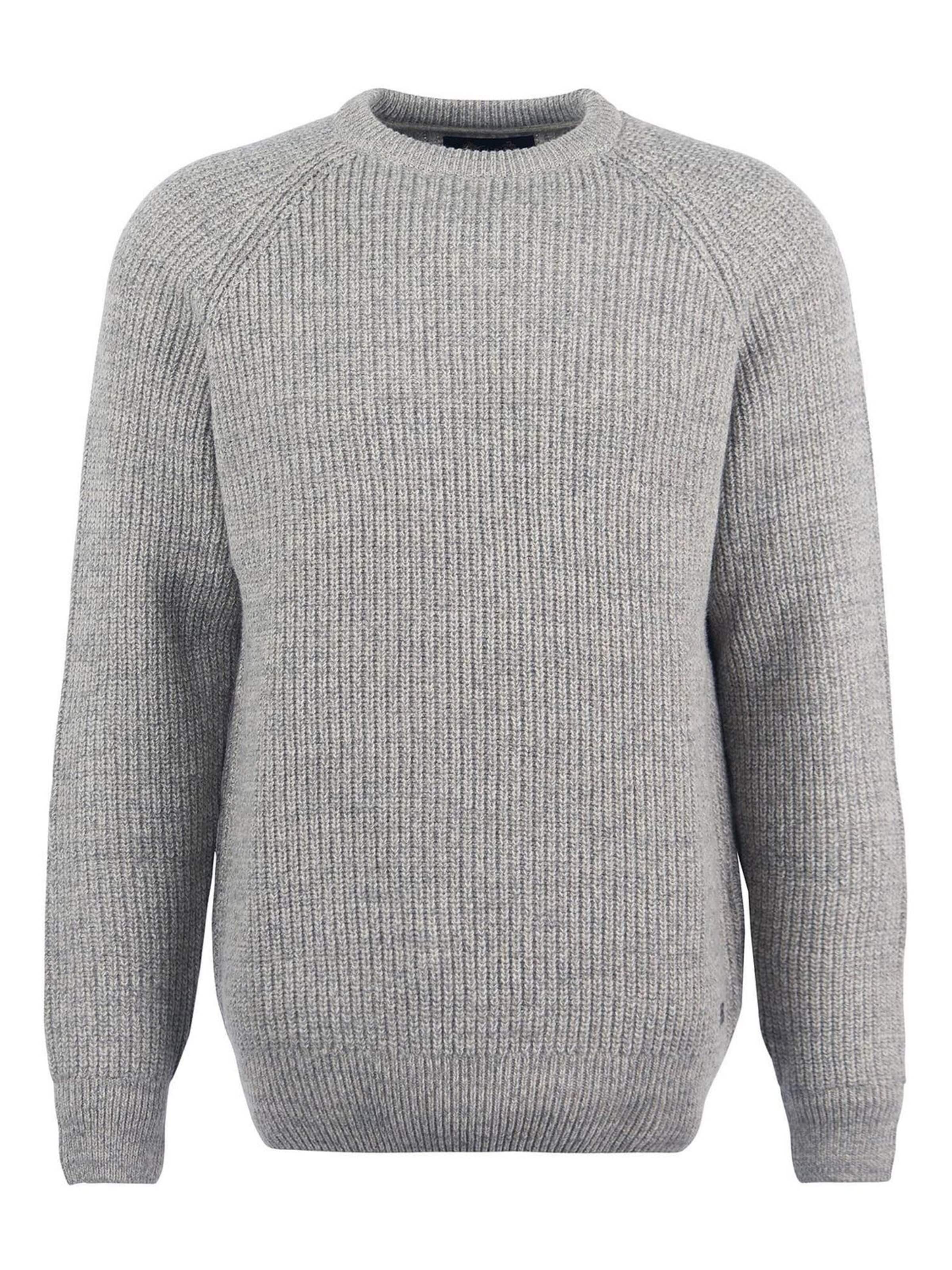 Barbour Trui in Grijs: voorkant