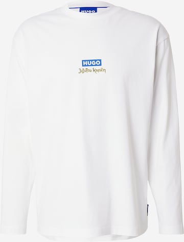 balta HUGO Marškinėliai 'Nichaboso': priekis
