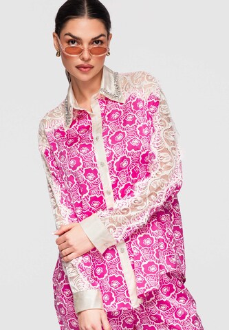 Ombre Blouse in Pink: front