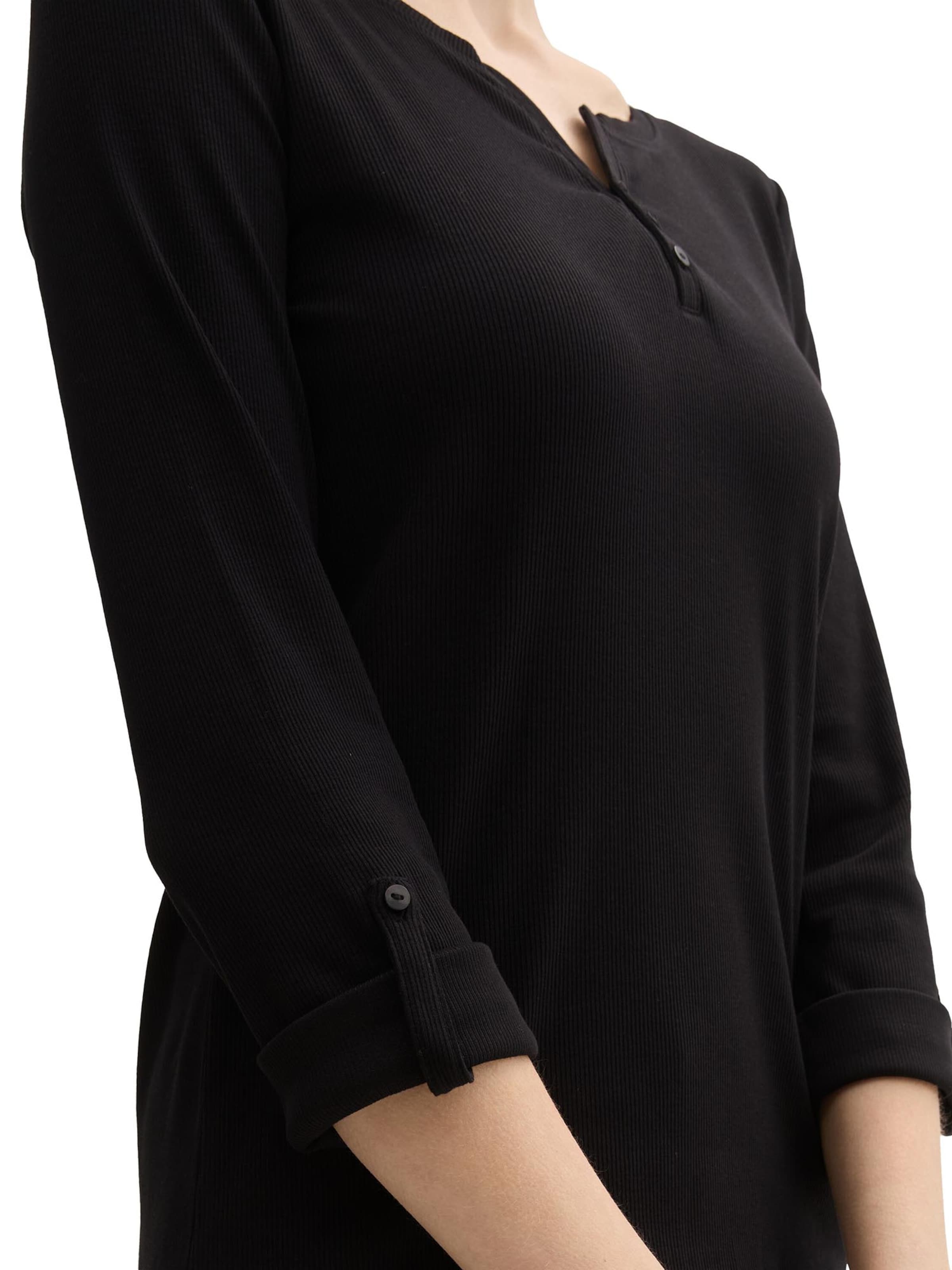 TOM TAILOR Shirt in Black