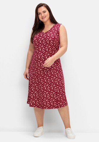 SHEEGO Dress in Red: front