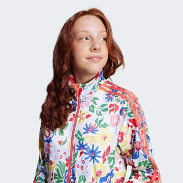 ADIDAS ORIGINALS Sweat jacket 'Adidas Originals x Liberty London Firebird' in White