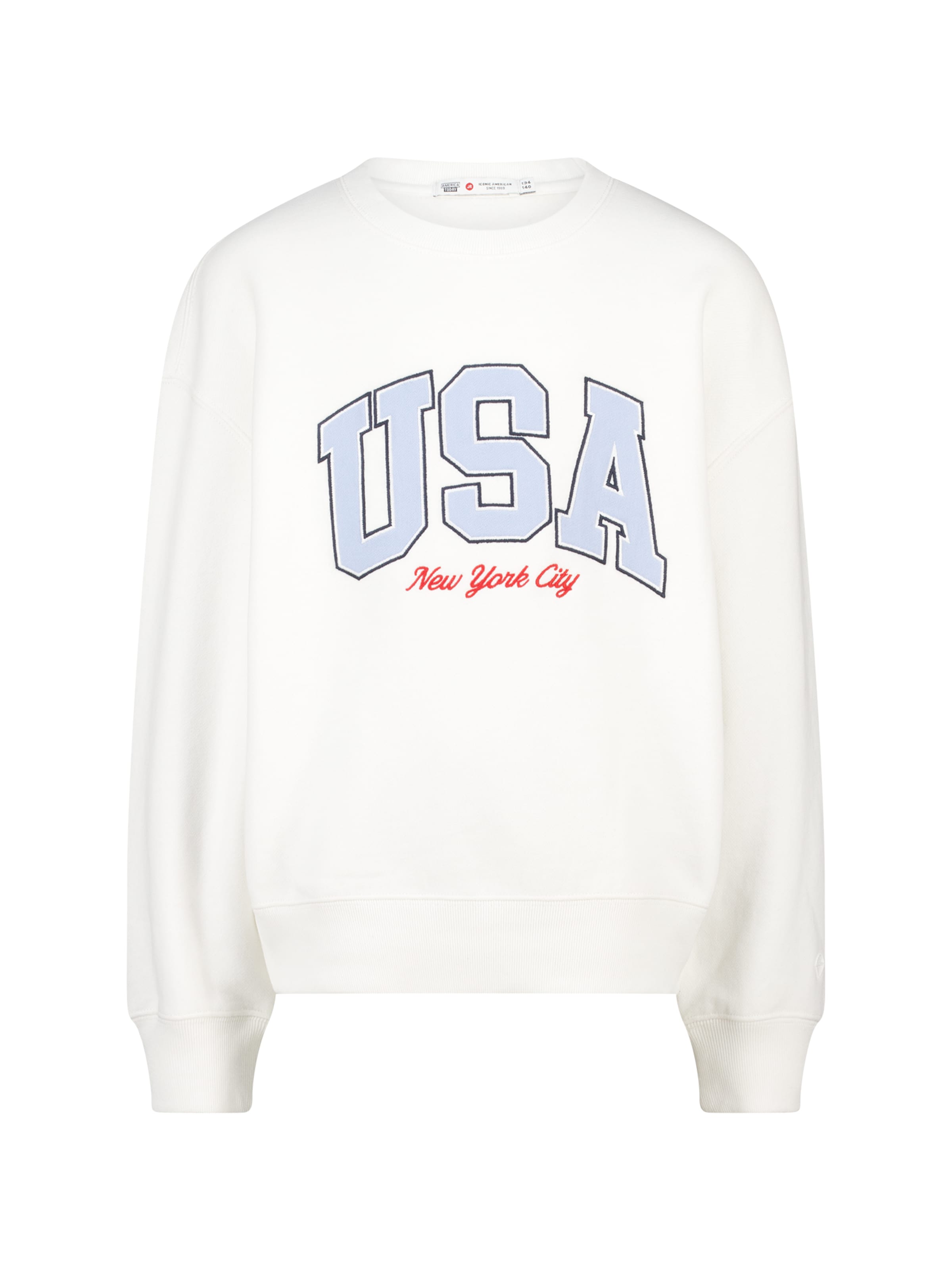 Sweat-shirt America Today en blanc : devant