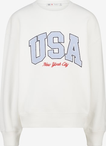 America Today Sweatshirt in Wit: voorkant