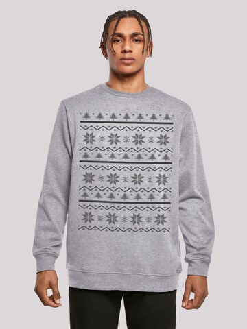 Sweat-shirt F4NT4STIC en gris : devant