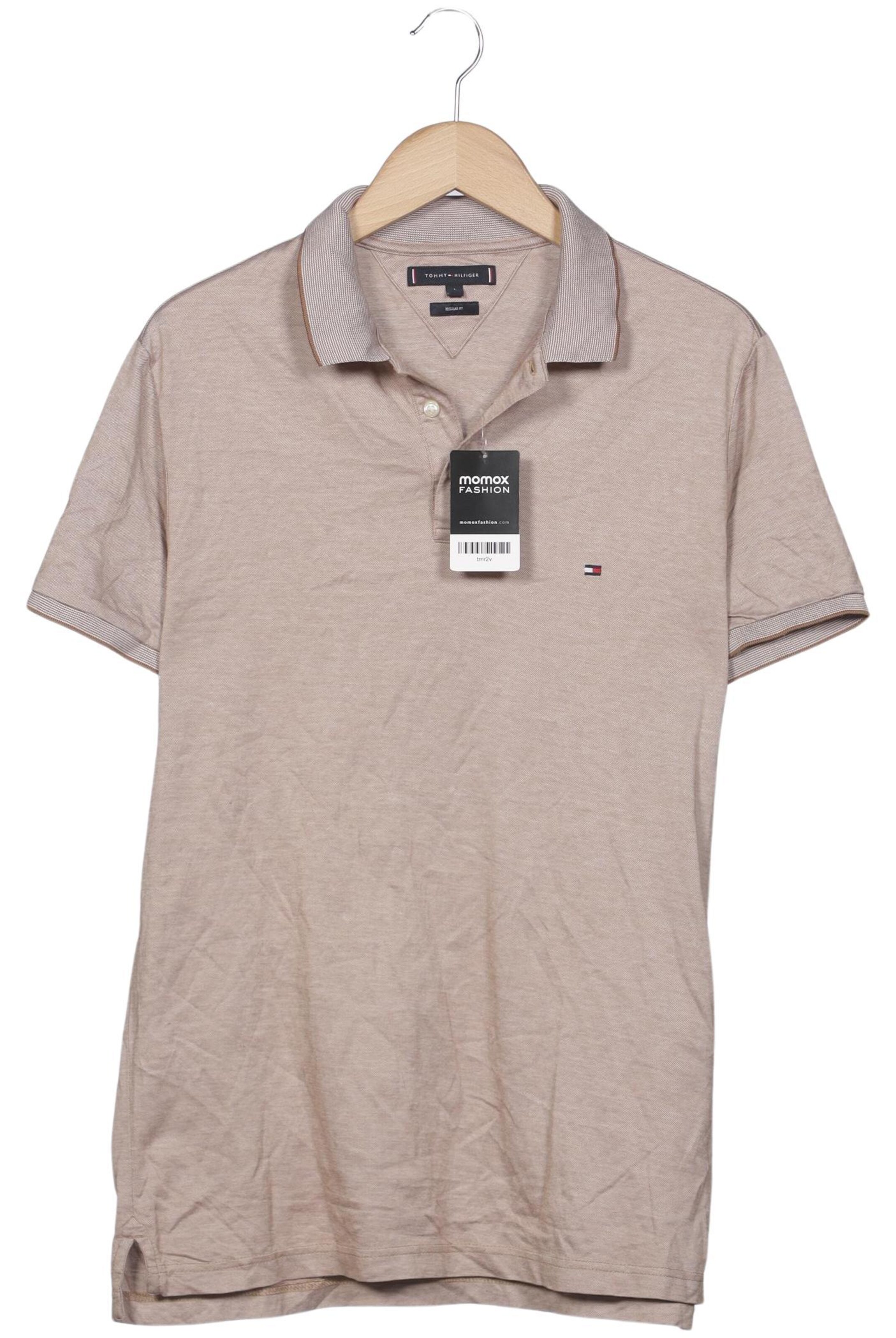 TOMMY HILFIGER Poloshirt L in Beige: Vorderseite