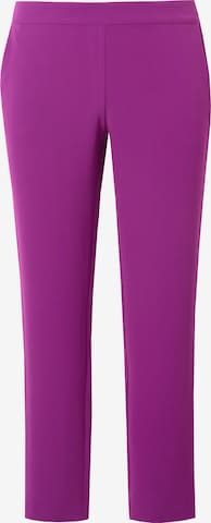 Pantalon Ulla Popken en violet : devant