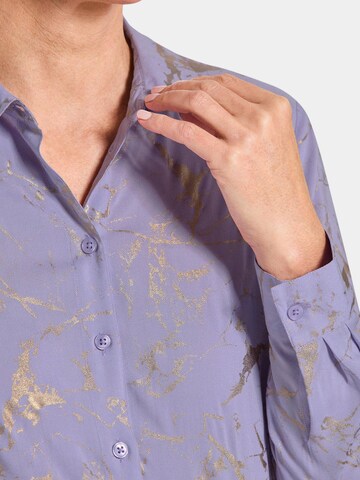 Goldner Bluse in Lila